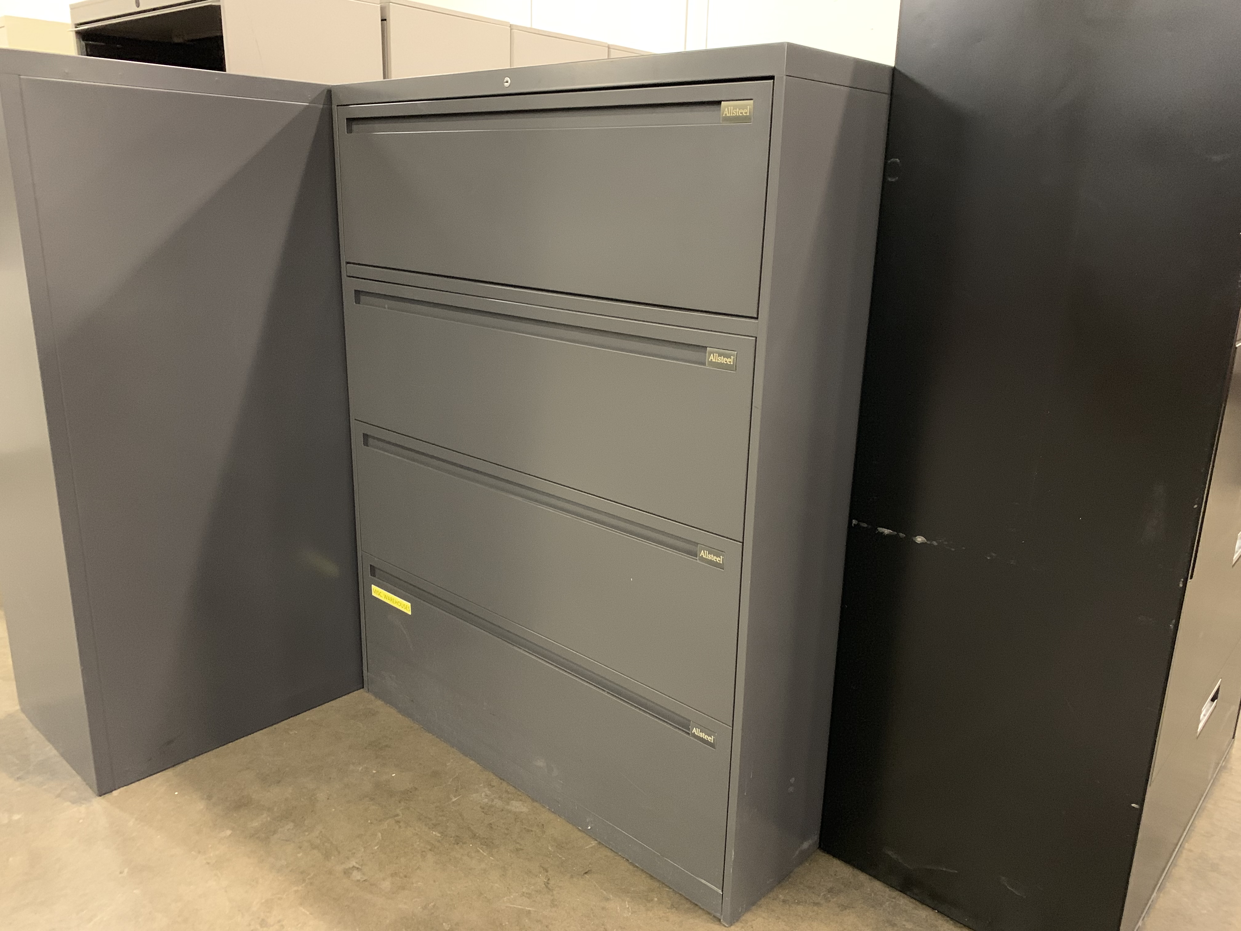 4 Drawer Dark Gray Lateral File Cabinet Capital Choice Office